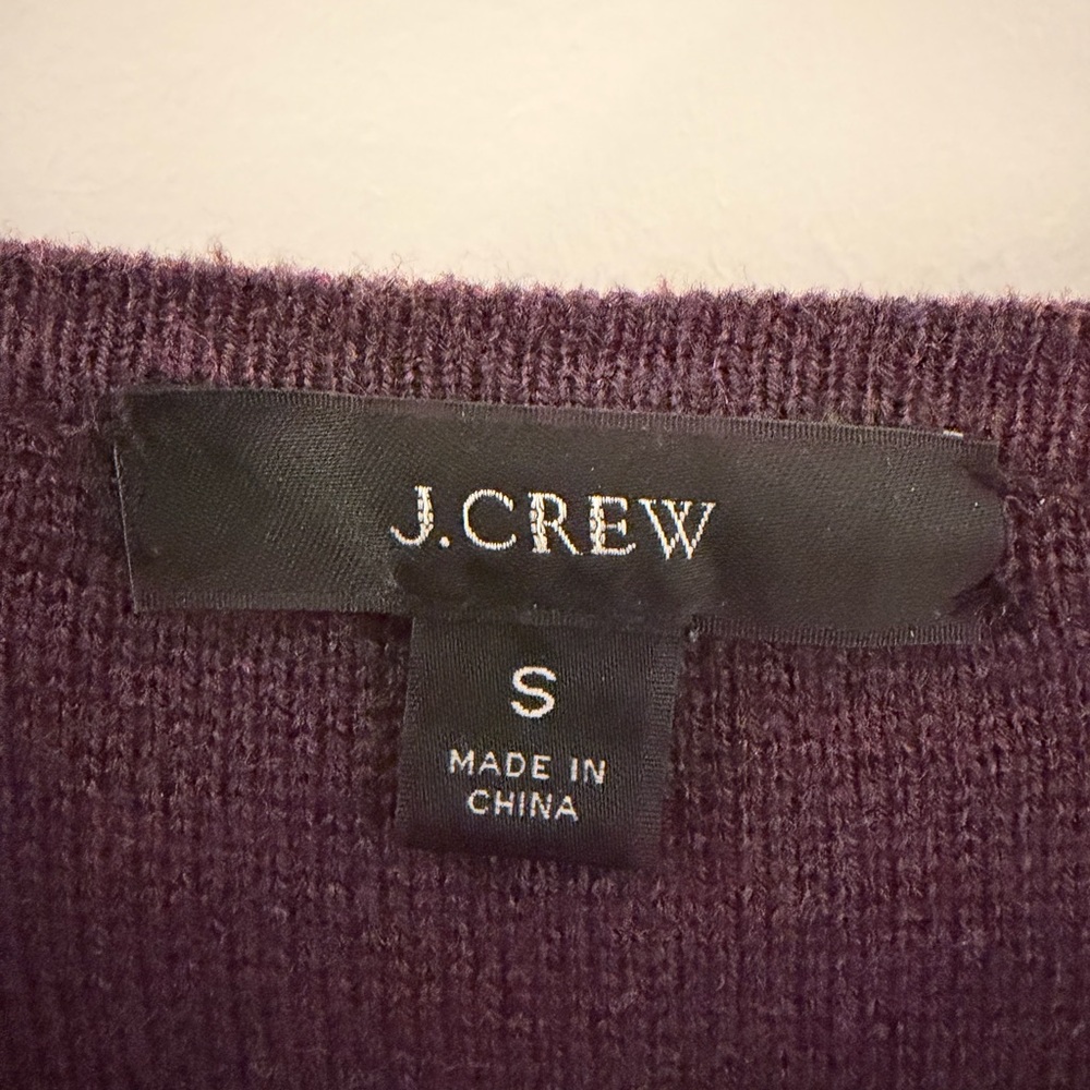 J. Crew Deep Purple Knit Sweater - Picture 2 of 4